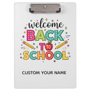 Carpeta De Pinza Bienvenidos de vuelta a la escuela
