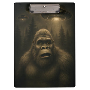 Carpeta De Pinza Bigfoot Sasquatch Alien UFO Funny