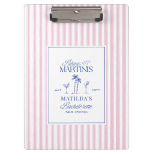 Carpeta De Pinza Bikinis y martinis Elegante despedida de soltera a