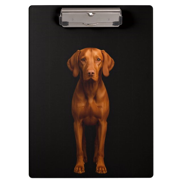 Carpeta De Pinza Black 4 Luxe Clipboard, Agile Vizsla Dog (Anverso)