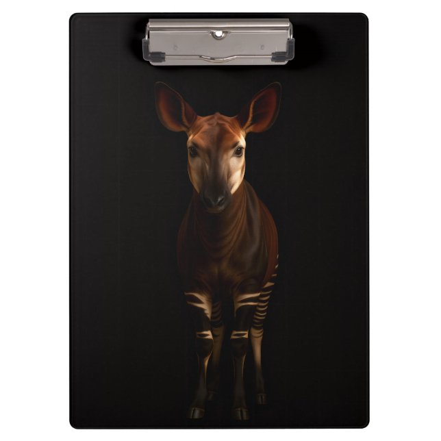 Carpeta De Pinza Black 4 Luxe Clipboard, Forest Okapi (Anverso)
