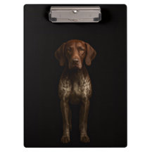 Black 4 Luxe Clipboard, German Pointer Dog