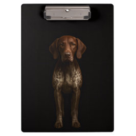 Carpeta De Pinza Black 4 Luxe Clipboard, German Pointer Dog