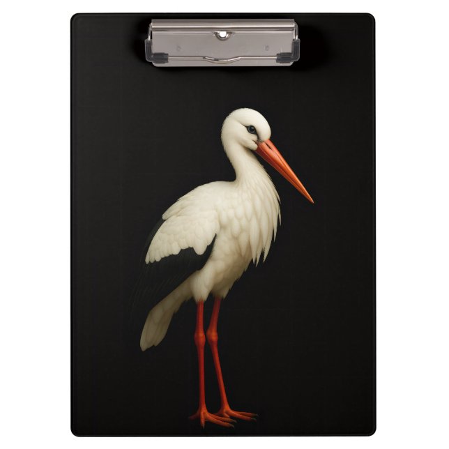 Carpeta De Pinza Black 4 Luxe Clipboard, Graceful Stork (Anverso)