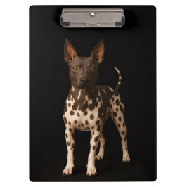 Carpeta De Pinza Black 4 Luxe Clipboard, Hairless Terrier Dog