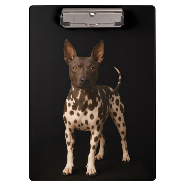 Carpeta De Pinza Black 4 Luxe Clipboard, Hairless Terrier Dog (Anverso)