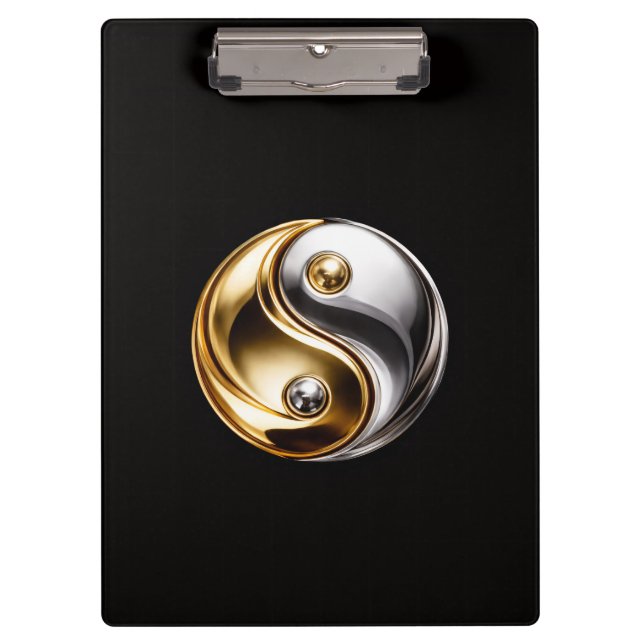 Carpeta De Pinza Black 4 Luxe Clipboard, Harmony Yin Yang (Anverso)