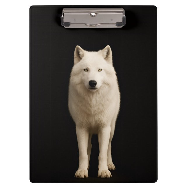 Carpeta De Pinza Black 4 Luxe Clipboard, Ivory Arctic Wolf (Anverso)