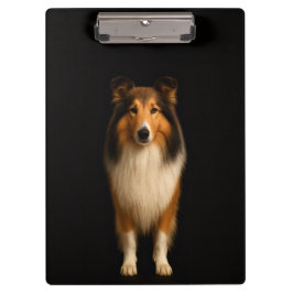 Carpeta De Pinza Black 4 Luxe Clipboard, Loyal Collie Dog