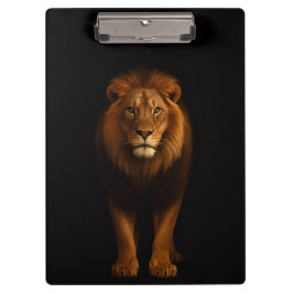 Carpeta De Pinza Black 4 Luxe Clipboard, Majestic Lion