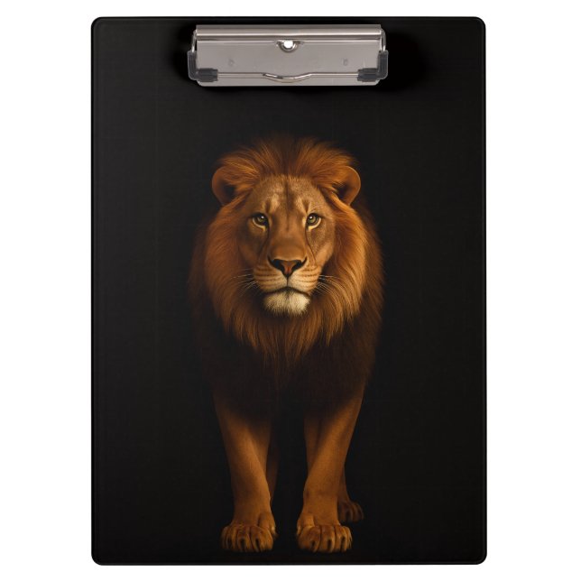 Carpeta De Pinza Black 4 Luxe Clipboard, Majestic Lion (Anverso)