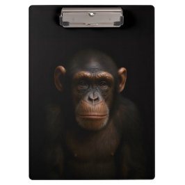Carpeta De Pinza Black 4 Luxe Clipboard, Serene Chimpanzee