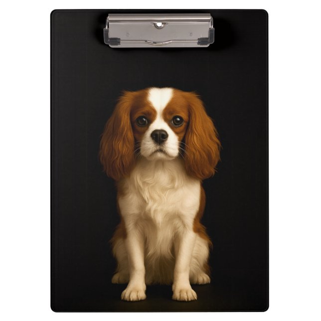 Carpeta De Pinza Black 4 Luxe Clipboard, Sweet Cavalier Spaniel (Anverso)