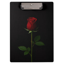Carpeta De Pinza Black 4 Luxe Clipboard, Velvet Red Rose