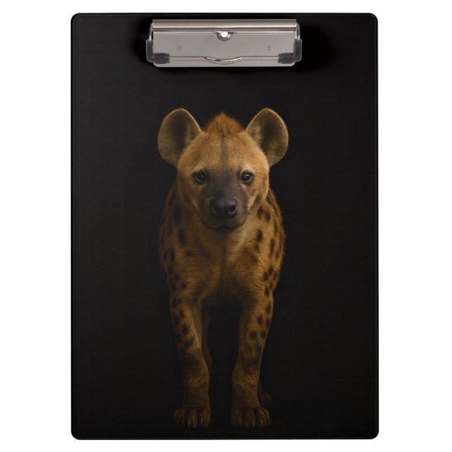 Carpeta De Pinza Black 4 Luxe Clipboard, Wild Spotted Hyena (Anverso)