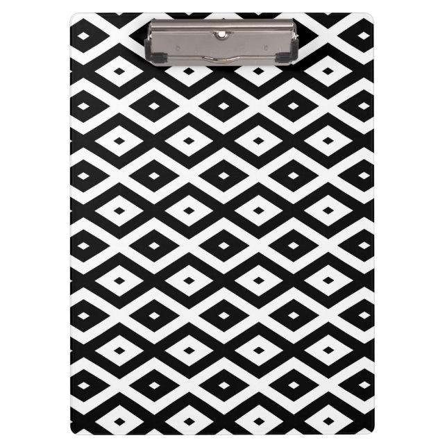 Carpeta De Pinza Black and white diamond pattern (Anverso)