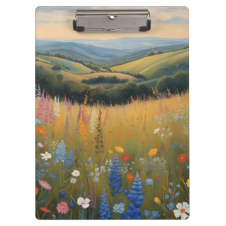 Carpeta De Pinza Black Dog Wildflower Clipboard