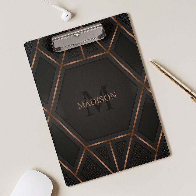 Carpeta De Pinza Black Gold Luxury Modern Minimal Resumen (Subido por el creador)