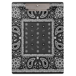 Carpeta De Pinza Black Paisley Bandana Birthday Hip Hop Rap Scarf