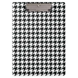 Carpeta De Pinza Black White Classic Houndstap Check