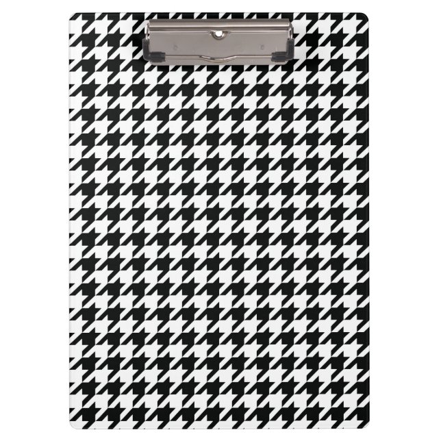 Carpeta De Pinza Black White Classic Houndstap Check (Anverso)