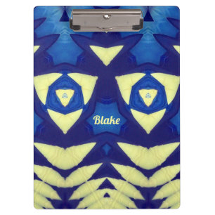 Carpeta De Pinza BLAKE ~ Diseño azul y crema