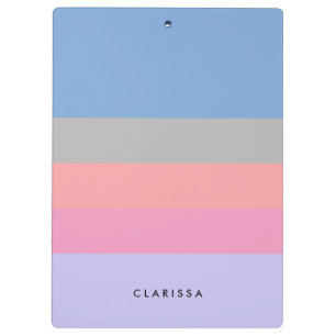 Carpeta De Pinza bloque púrpura azul gris coralino del color del