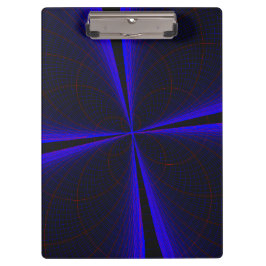 Carpeta De Pinza Blue Accent Clover Leaf Geometric Clipboard