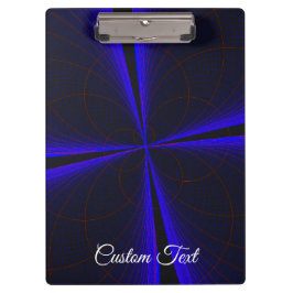 Carpeta De Pinza Blue Accent Clover Leaf Geometric Clipboard
