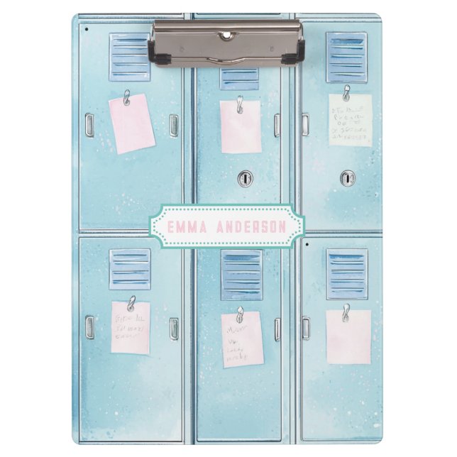 Carpeta De Pinza Blue High School Lockers (Anverso)