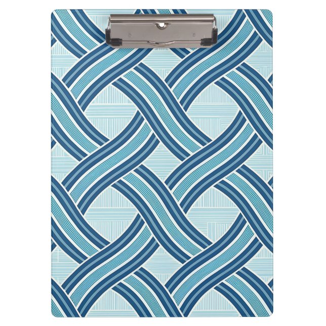 Carpeta De Pinza Blue Lines Pattern (Anverso)