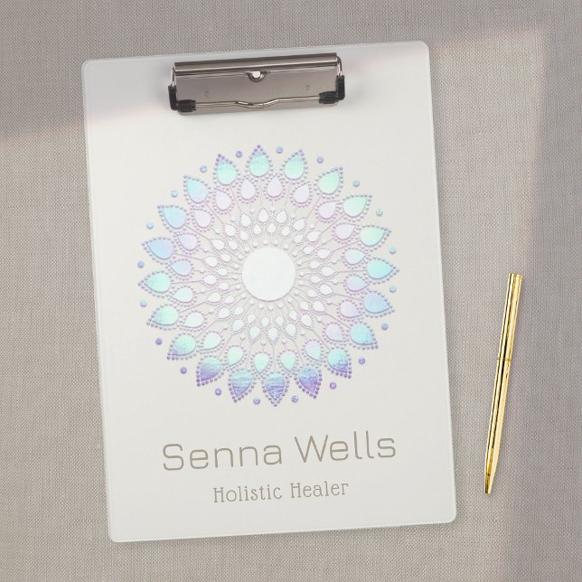 Carpeta De Pinza Blue Lotus Flower Mandala (Subido por el creador)