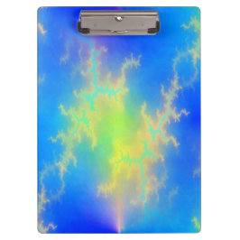 Carpeta De Pinza Blue Sky y Golden Yellow Lightning Bolts