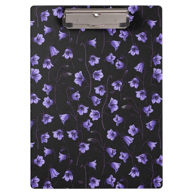 Carpeta De Pinza Bluebells, Harebells, Bellflowers (Anverso)