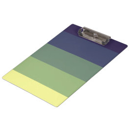 Carpeta De Pinza Blues + Greens Color Block Stripe