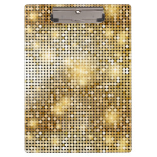 Carpeta De Pinza Bola de discoteca purpurinas chispeante brillante