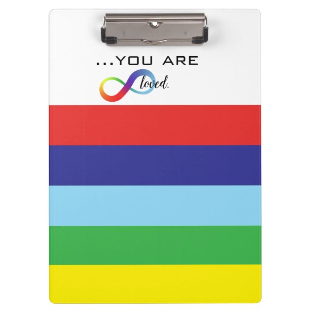 Carpeta De Pinza Bolso de orgullo LGBTQ+ Infinity (Anverso)