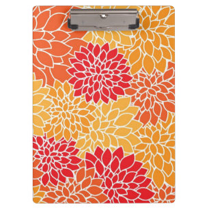 Carpeta De Pinza Bonita placa de clip floral