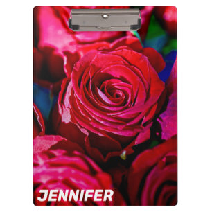 Carpeta De Pinza Bonito Bunch De Rosas Rojas