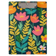 Bonito campo floral colorido