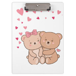 Carpeta De Pinza Bonito Diseño De Oso De Teddy Para Regalo De San V