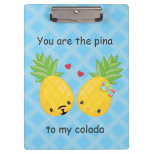 Carpeta De Pinza Bonito piña tropical Pina colada romántica