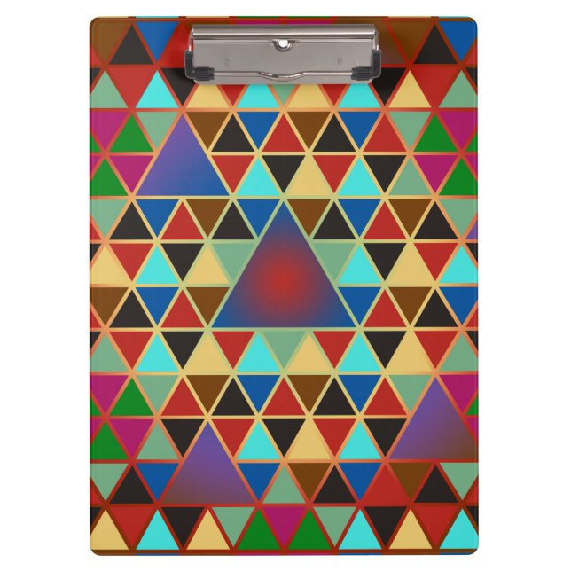 Carpeta De Pinza Bonito Triángulo patrón III + sus ideas (Anverso)