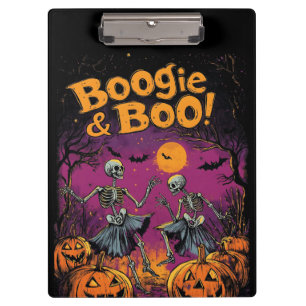 Carpeta De Pinza ¡Boogie & Boo! - Esqueletos de Halloween y calabaz