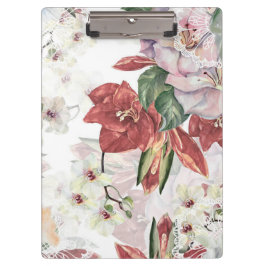 Carpeta De Pinza Borgoña ilustracion floral hembra polvoriento enca
