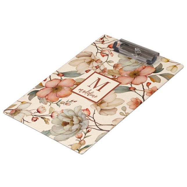 Carpeta De Pinza Botánico Boho Rústico (Angular)