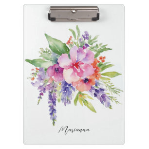 Carpeta De Pinza Bouquet acuarela