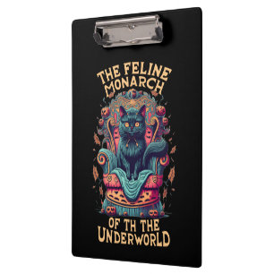 Carpeta De Pinza Bow al Monarca felino del inframundo Spooky