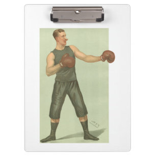 Carpeta De Pinza Boxer de época con trincheras verdes largas