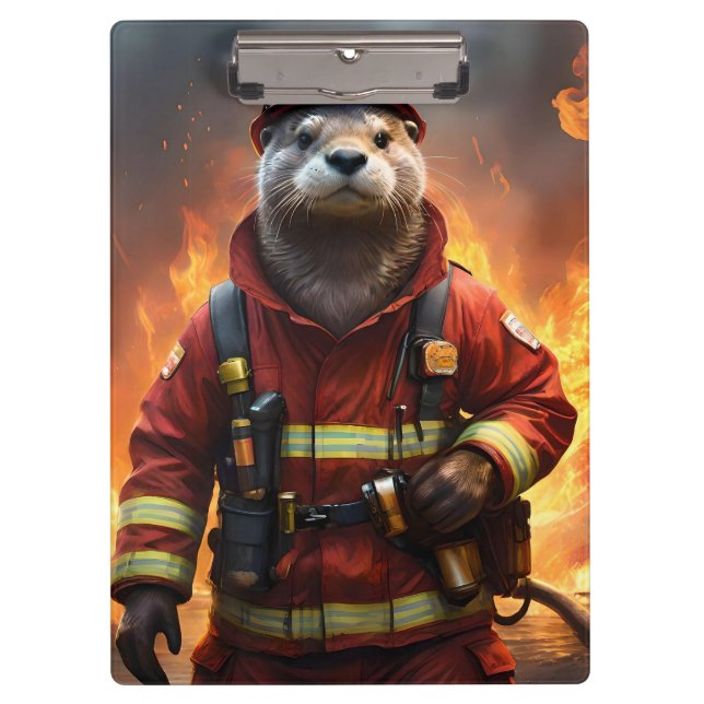 Carpeta De Pinza **"Bravura Ardiente: La Nutria Bombera"** (Anverso)